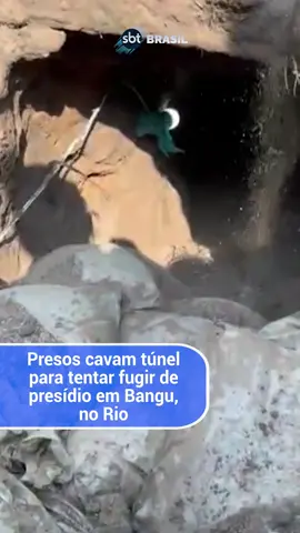 Presos cavam túnel para tentar fugir de presídio em Bangu, no Rio #fyp #foryoupage #sbtnews #sbtbrasil #jornalismo