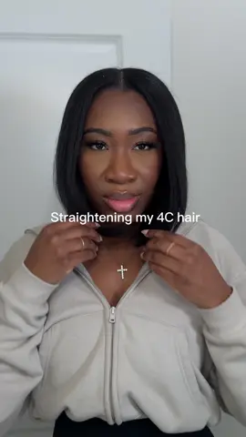 DIY silk press at home on 4C hair✨ #creatorsearchinsights #silkpress #silkpressonnaturalhair #straighteningmy4chair #hairstyle 