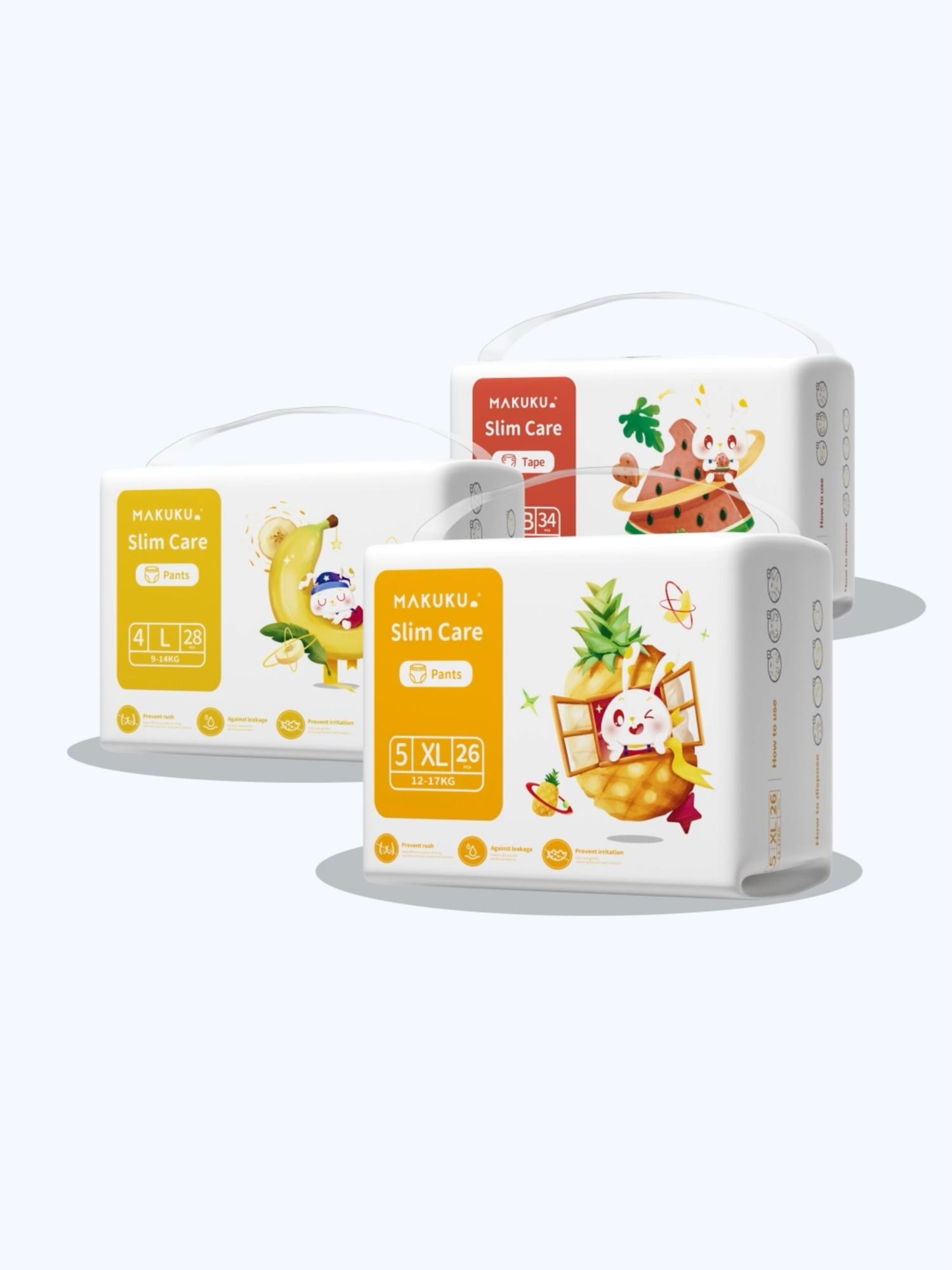 MAKUKU Slim Care Diapers: lightweight and comfy for a happy baby all day! 👶✨ #MAKUKUSlimCare #ComfortFirst #HappyBaby #BabyCare #MAKUKU