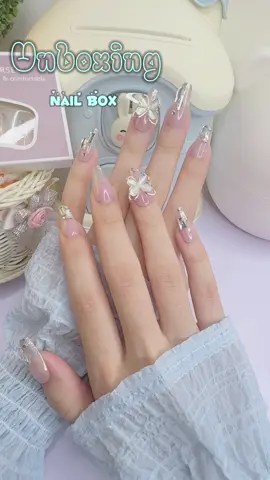 Nail box chỉ hơn 20k thui mà đẹp dị đoá ☘️🤭 chân ái  dành cho người lười như mình #tiktokshop #nails #nail #nailbox 