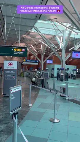 Air Canada International Boarding | Vancouver International Airport  🇨🇦 | #aircanada #boarding #airport #tiktok #vancouver #canada #bc #viralvideo #shorts