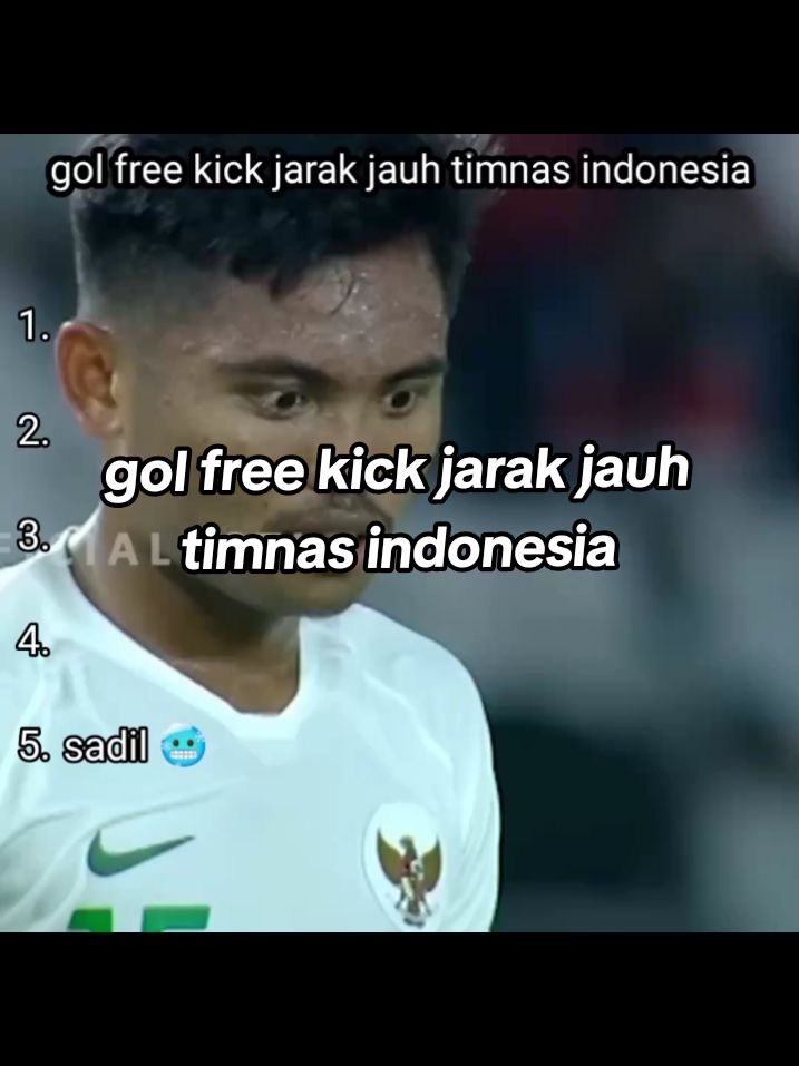 gol free kick terjauh timnas indonesia #timnas #timnasindonesia 
