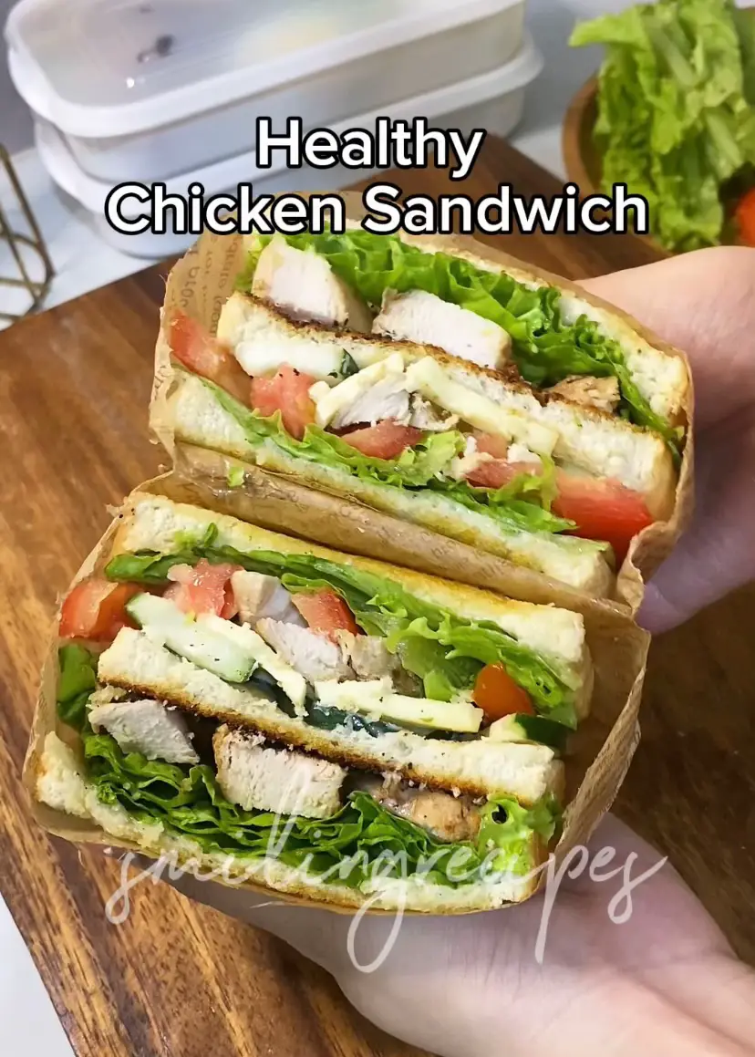 Ingredients: Bread Lettuce Tomato Cooked chicken  mayonnaise sugar salt  pepper lemon juice/vinegar #foodieph #recipes #picture #chicken #sandwich #sandwichrecipe #healthysandwich #healthyfood #chickensandwich #sandwichesoftiktok #sandwichtiktok 