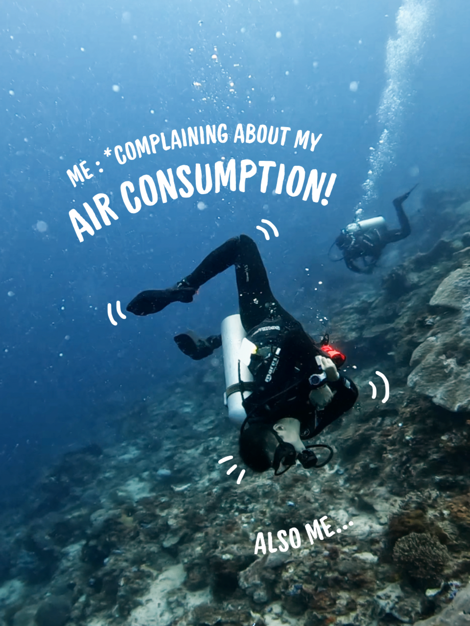 Sorry for the bad air consumption, but this is my happy place! 🐠🌊  #meme #scubadivers #scubadiverlife #diverlife #divinglife #scubadiving #bali #dive #scubadivingbali #funnyvideo