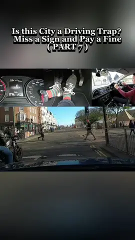PART 7 : Is this City a Driving Trap Miss a Sign and Pay a Fine #clutch #junctions #down #spaghetti #only #motorway #central #barrier #uk #signs #instructor #tries #driving #drivingtest #questions #challenge #charlidamelio #foryou #fyp #foryoupage 