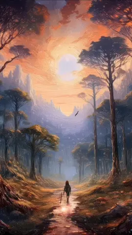 Look at the sky - each day brings a chance for new beginnings ✨  #digitalarttiktok #digitalart  #slowliving #ambient #escape  #fantasyart #creativeart  #newbeginnings  #windyday  #walking #motiongraphics #motionleap #sunshine #cottagecore #cottagecoreaesthetic 
