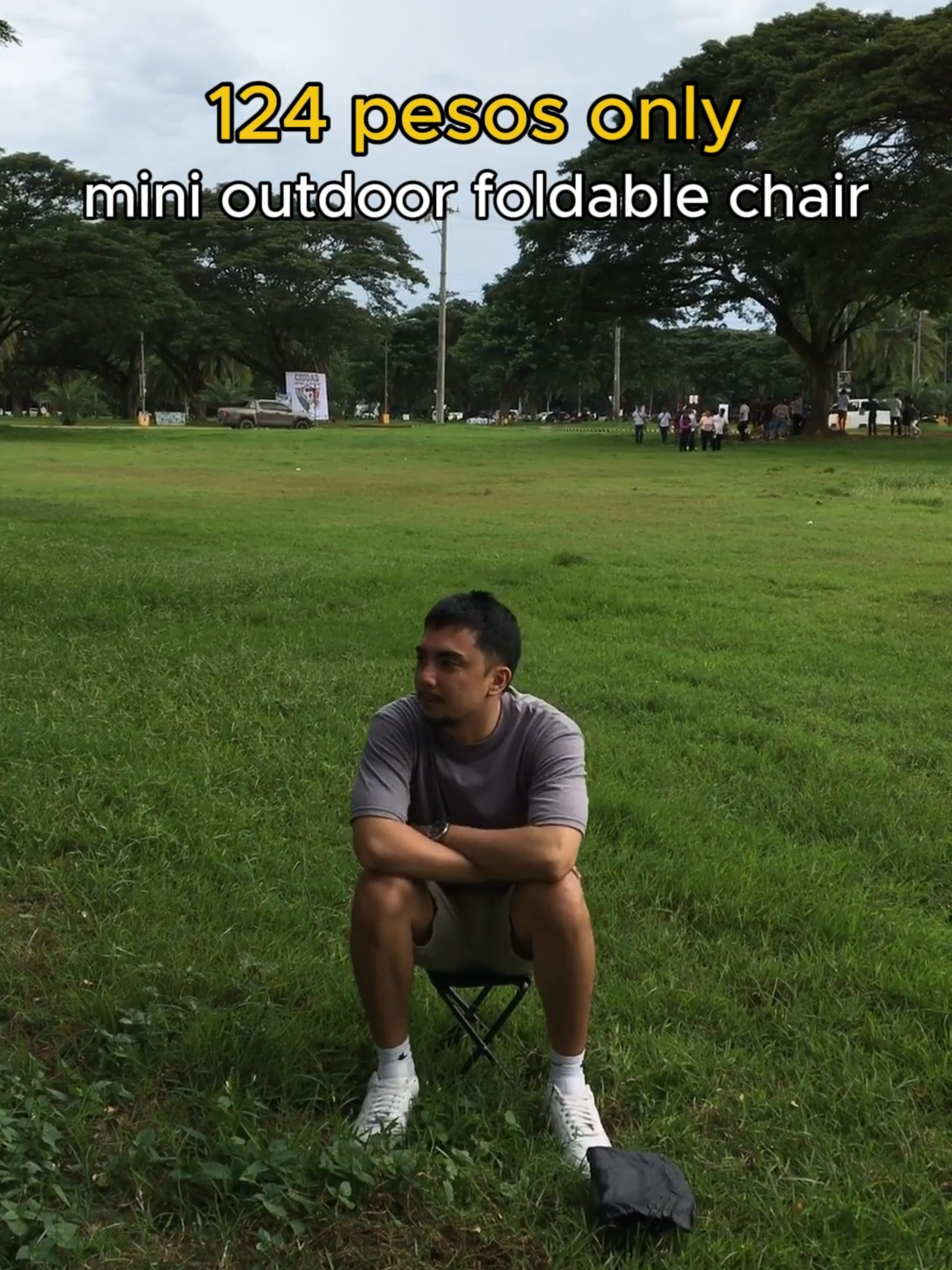 On sale at sobrang mura Mini Foldable Outdoor Chair! #camping #outdoor #chair