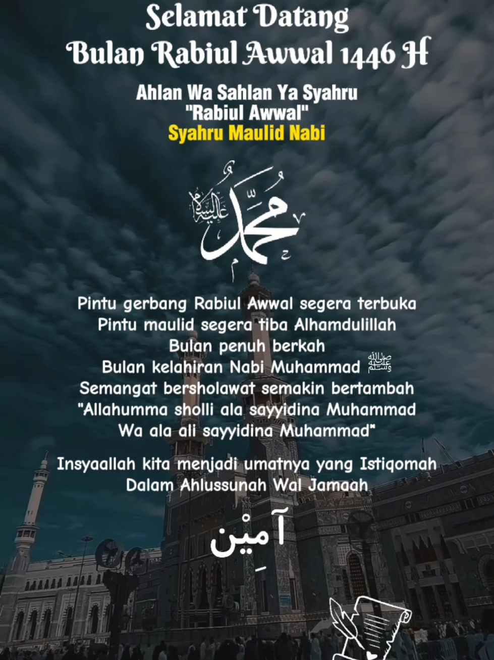 #Assalamualaikum, Bulan Rabiul Awwal 1446H  Ahlan Wa Sahlan Ya Syahru 