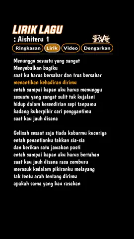 bagian:37 | Awas engap😭🎧🎶#lirikgoogle #liriklaguviral #liriklagu #karaoke #lirik #aishiteru #fyp #fypシ #fypシ゚viral #fypage #beranda #bismillahfyp 