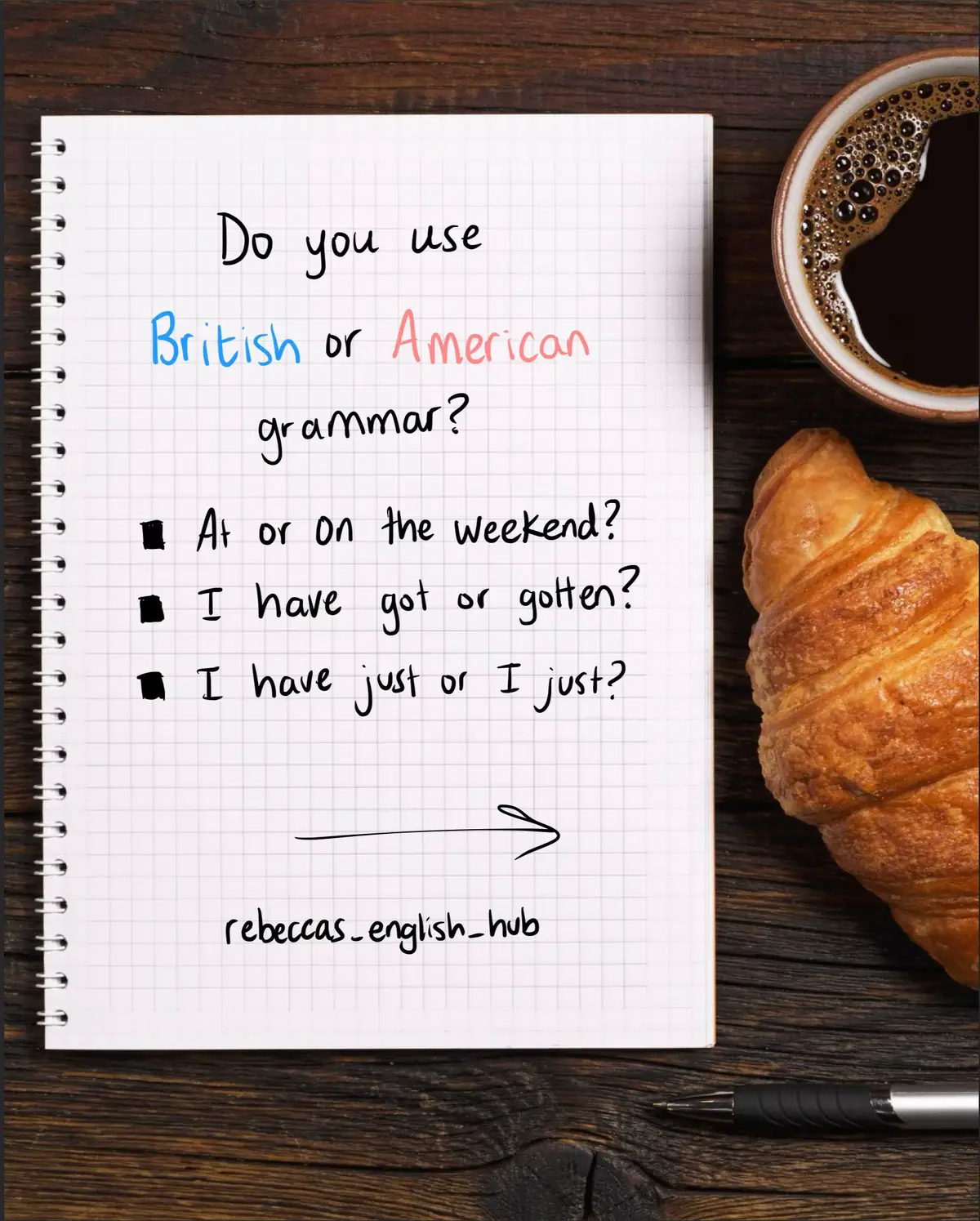 Do you speak more 🇬🇧 or 🇺🇸? Tell us in the comments! This post is about the differences between British and American grammar. Sometimes students get confused as to which one is correct, but both of them are ☺️ #britishvsamerican #britishenglish #americanenglish #grammarrules #englishgrammar #english #learnenglish #aprenderingles 