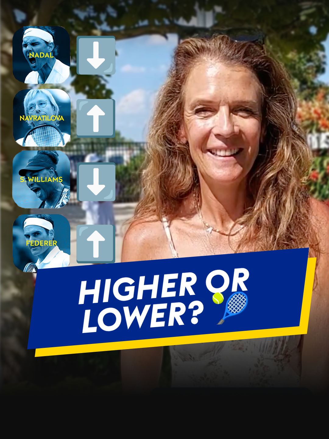 Higher or Lower Grand Slam edition with Annabel Croft ⬆️ How many did you get right? #skysports #skysportsnews #tennis