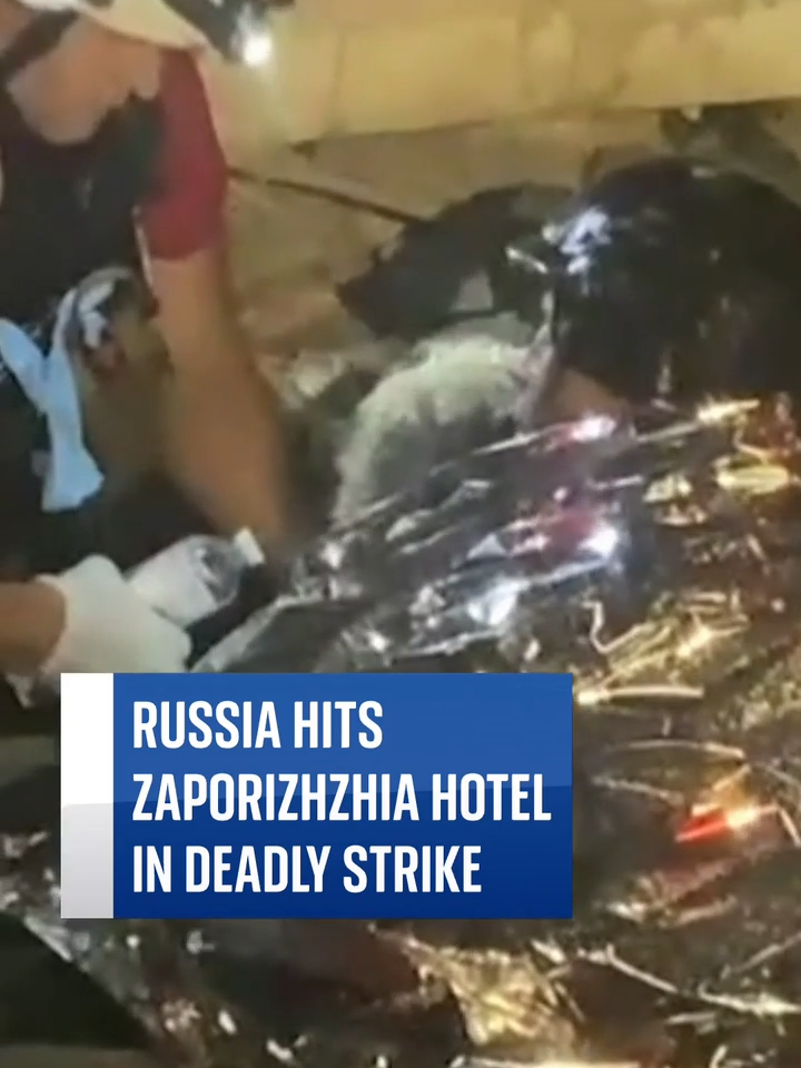 A strike on a Zaporizhzhia hotel killed a 38-year-old woman and her 8-year-old son. #ukraine