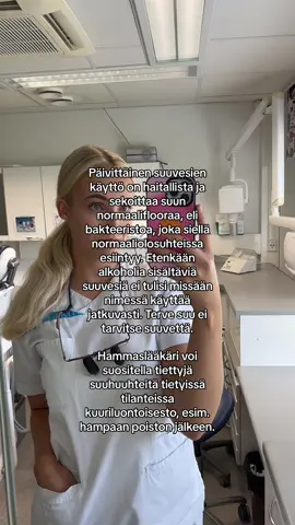 Pahimmillaan suuvedet sisältävät yli 20% alkoholia. Alkoholi on yksi suusyövän merkittävimmistä riskitekijöistä.  #fakta #sinulle #sinullesivu 