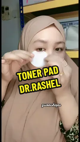 Ada toner pad ni senang, tak payah nk bli kapas muka dah. tonyoh terus guna pad ni.jimat! #tonerpad #tonerpadwhiteskin #fadespottonerpad #tonerpaddrrashel #drrashelproducts #drrashelproductsreview #drrashel 