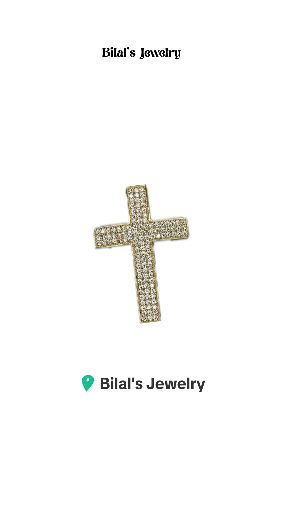 This solid gold cross pendant isn’t just a piece—it’s your story, worn with pride every day. #goldcross #goldcrucifix #bilalsjewelry 