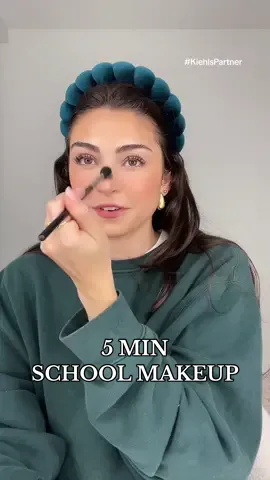 EASY 5 min school makeup✏️🎀✏️🎀 @Kiehl's Since 1851  ALL products + Auto-Tone Treatment & SPF 30 are in myBI0 in “makeup routine”<333   #KiehlsPartner #skincare #schoolmakeup #easymakeup #5minmakeup #Ad 