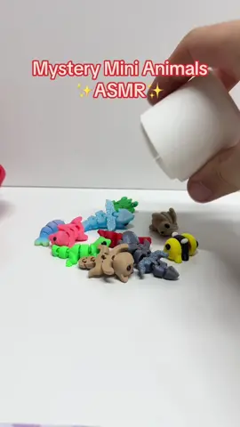 #asmr #asmrsounds #asmrvideo #mystery #mini #animals #fidgettoys #fidgets #adhd #collection 