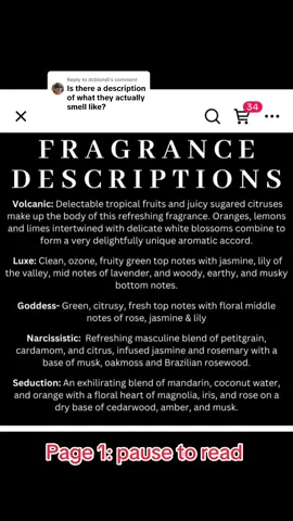 Replying to @dcblondi I hope this helps🖤#scentdescriptions #luxuriousscent #scenthack #highendscents #loveyabye 