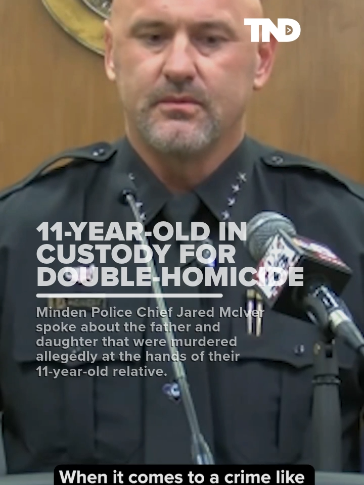Minden Police Chief Jared McIver spoke about the father and daughter that were murdered allegedly at the hands of their 11-year-old relative.