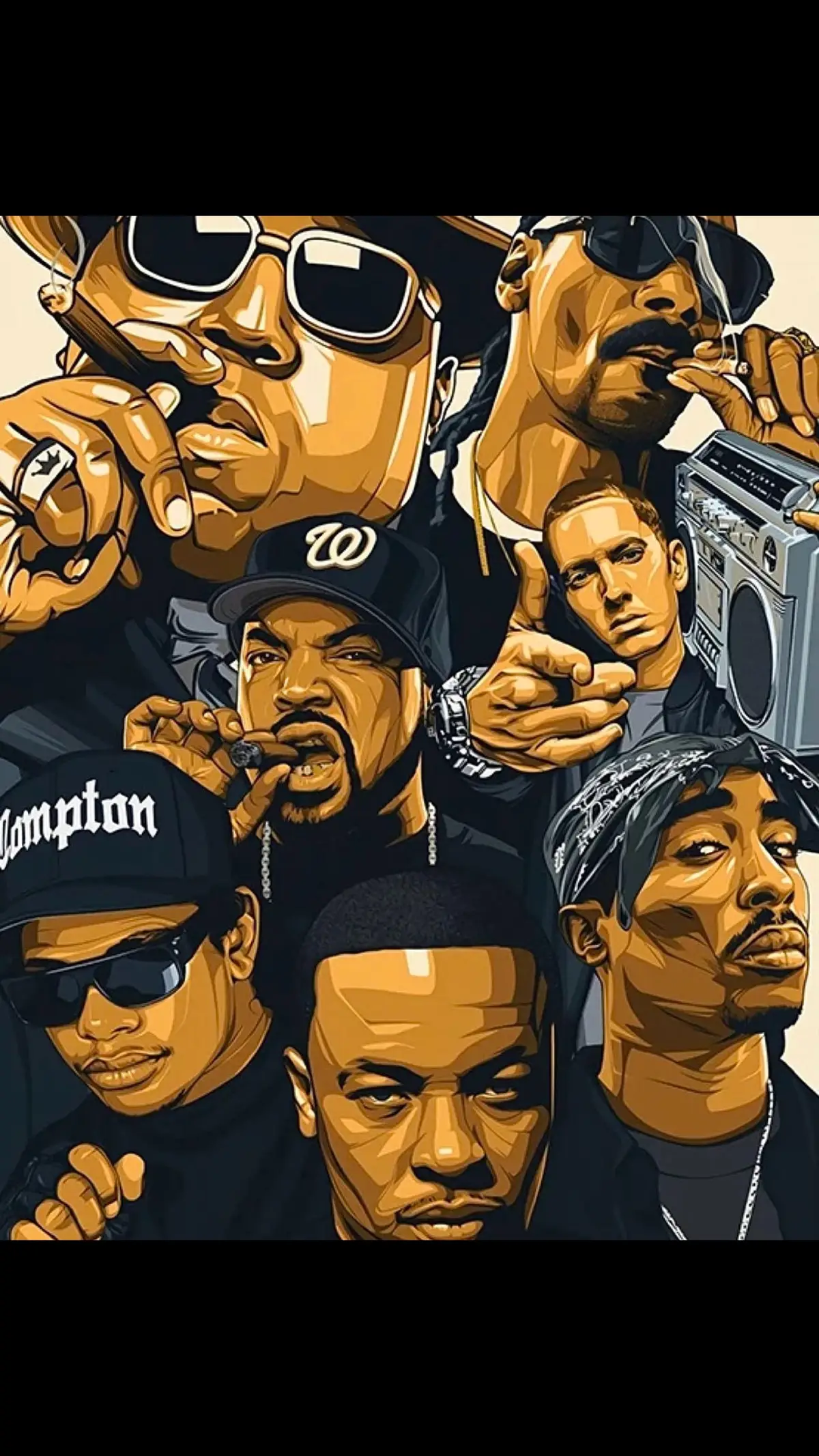 🎨 Via: IG/bikonatics #rap #hiphop #music #hiphopmusic #rapmusic #raptok #90shiphop #2pac #drdre #icecube #snoopdogg #biggiesmalls #oldschoolhiphop #hiphopartist #rapper #art #artwork #hiphopculture #hiphopofthe90s 