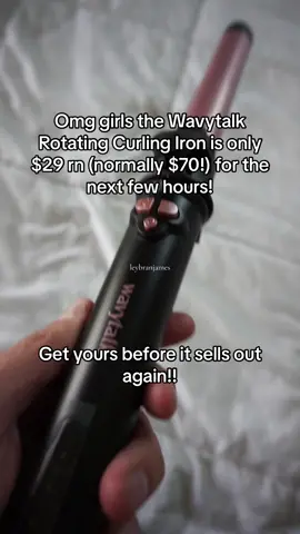 One of my fav rotating curling irons #wavytalk #passyourwavytalk @wavytalkofficial 