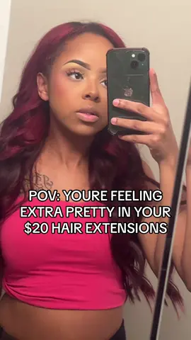 yes the color match is off, my hair is an abnormal color of multiple red hair dyes rn 😭🙃 BUT i was feeling pretty and got a ton of compliments so a win is a win  @Vigorous Beauty #extensions  #extensionesclipon #vigorousbeauty #hairturtorial #hairextensiontutorial #hairextensiontransformation 