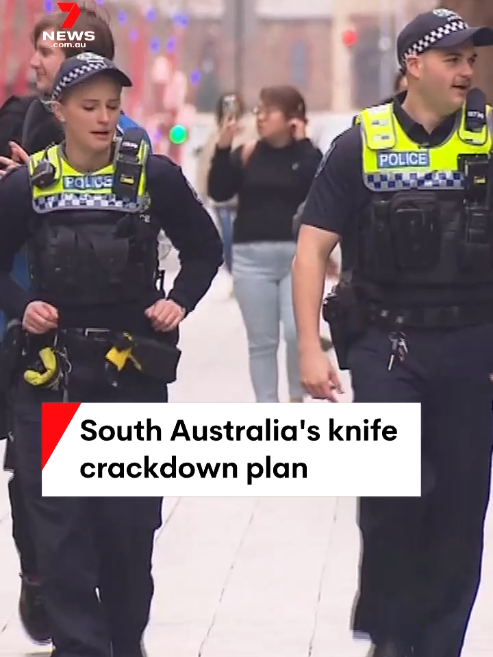 Plans to give SA Police more powers to tackle knife crime could include using metal detectors at random. #7NEWS