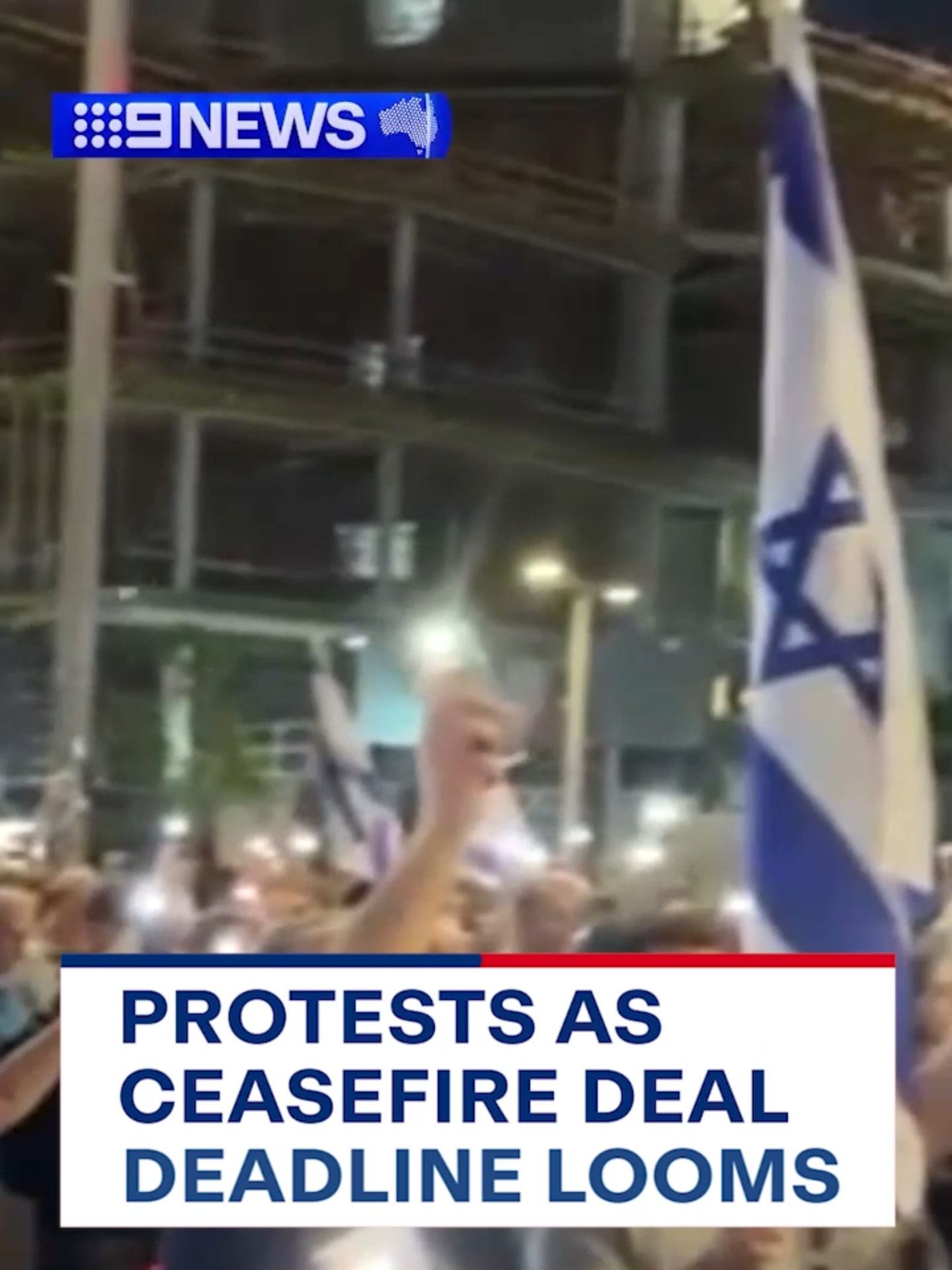 The protests come as US Justice Department officials lay charges against six Hamas leaders. #9News