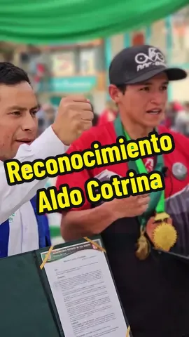 Reconocimiento a Aldo Cotrina, campeón de la Génesis Inka 2024 #aldocotrina #Proyectos #peru🇵🇪 #DistritoDeSanMarcos #AlcadelDeSanMarcos #Huaraz #manuelugarte #ciclismo #genesisinkamtb #deportista 