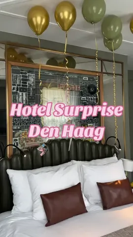 pinch me, how cute is this? 🥹🫶🏽✨ #hotelroom #hotel #denhaag 