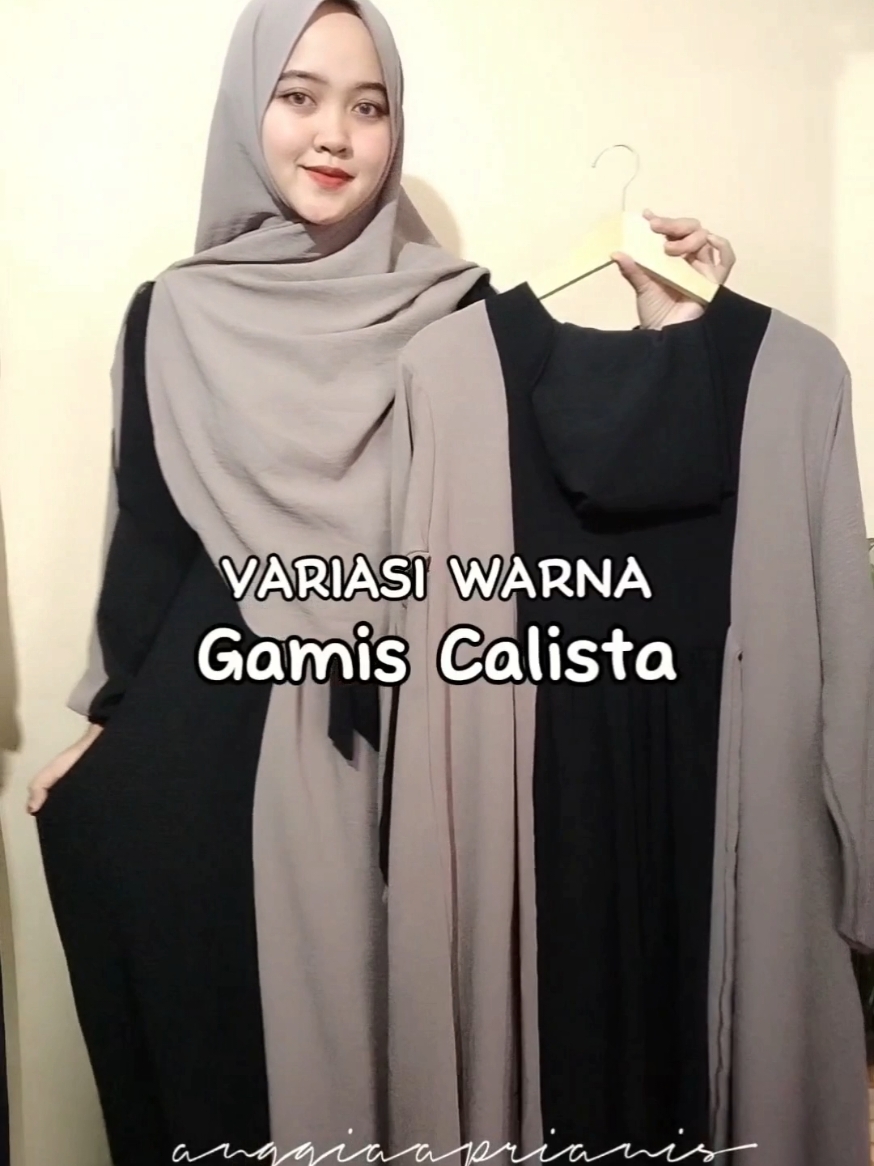 Siapa nih yang Bingung mau Co warna apaa? Semua warnanya Cantik² gaada yg gagal dehhh🤗 #gamiscallista #gamiscantik #gamismurah #gamisset #gamisdaily #fyp 