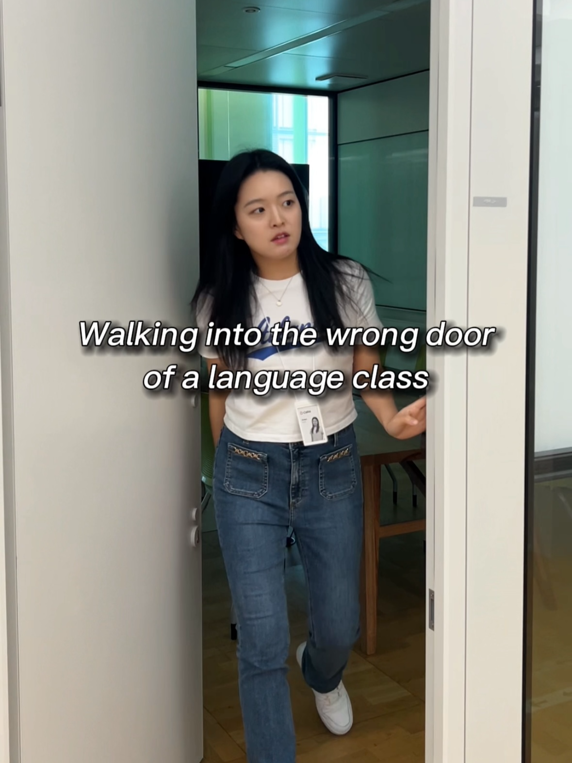 Rizz up💅✨ in language class #wrongdoor#languageclass #learnkorean#studykorean