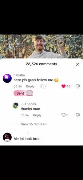 how to gift comments #gift #giftcomment #k #foryou #mrbeast 