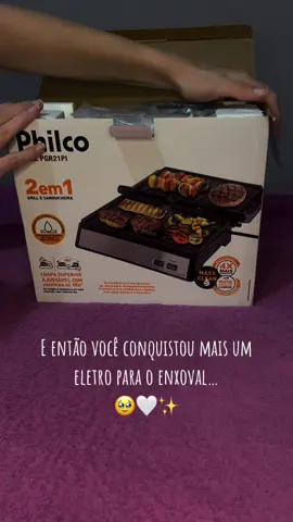 Depois de muita dúvida, a sanduicheira/grill escolhida para o enxoval foi da philco, e não tinha escolha melhor 🥹😍 ela é tudo e mais um pouco, estou apaixonada 🤍😍 #philco #sanduicheira #enxoval #enxovaldecasanova #casanova 