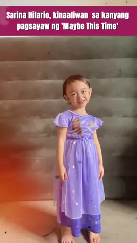Sarina Hilario, kinaaliwan sa kanyang pagsayaw ng 'Maybe This Time'