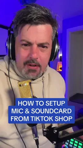 HOW TO SETUP THE MIC AND SOUNDCARD FROM TIKTOK SHOP #tiktokmademebuyit #spotlight #spotlightfinds #mic #microphone #howto #setup#tutorial #soundcard #stream #podcst #broadcast #fyp #foryoupage