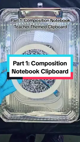 I love the back to school time of year and am wishing all the teachers out there the best year! 🥰 Be sure to follow for Part 2 so you can see how I seal and decorate this glitter composition notebook themed teacher clipboard.😘 #glitter #teachergift #teacherappreciation #clipboard #tutorial #handmade #backtoschool #DIY #crafty@MWren24 @MWren24 @MWren24 
