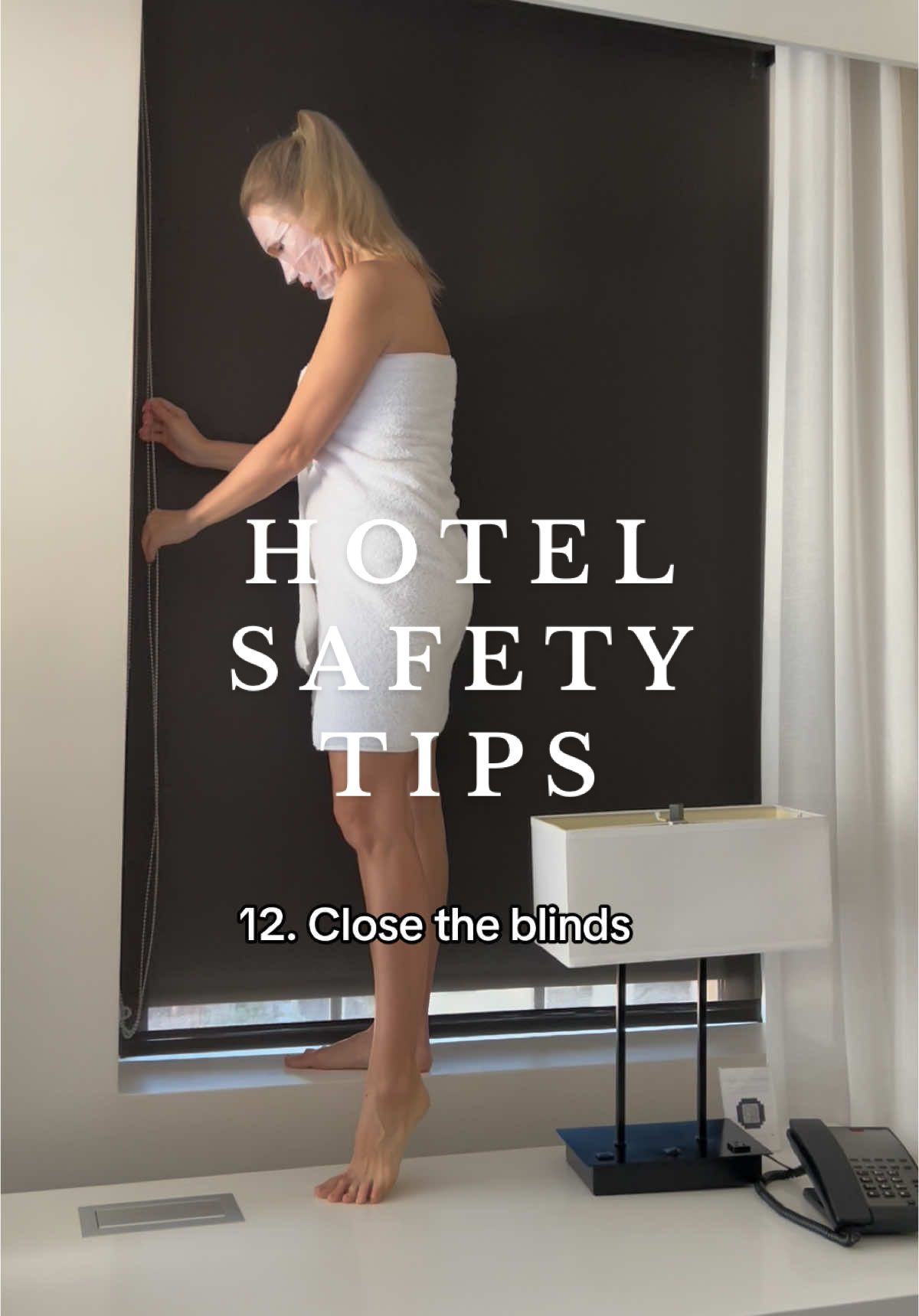 Stay safe in hotels, ladies! You can find everything I use in hotels in Victoria's Amazon Storefront in the 