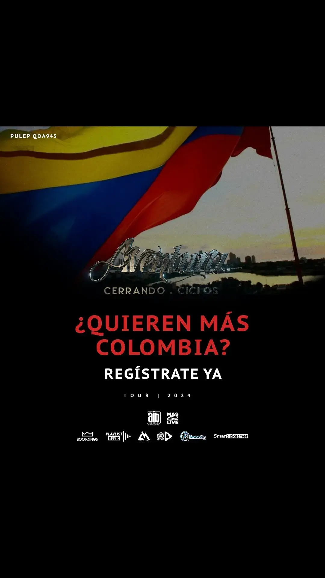 Nos vamos con la segunda fecha? 🇨🇴 QUEREMOS CERRAR CICLOS A LO GRANDE 🇨🇴🔥 No olvides regístrate en la página oficial:  https://co.smarticket.net/index.php?initialCountry=CO #aventuraencolombia #entrdas #segundafecha #colombia #concierto #paratiii 