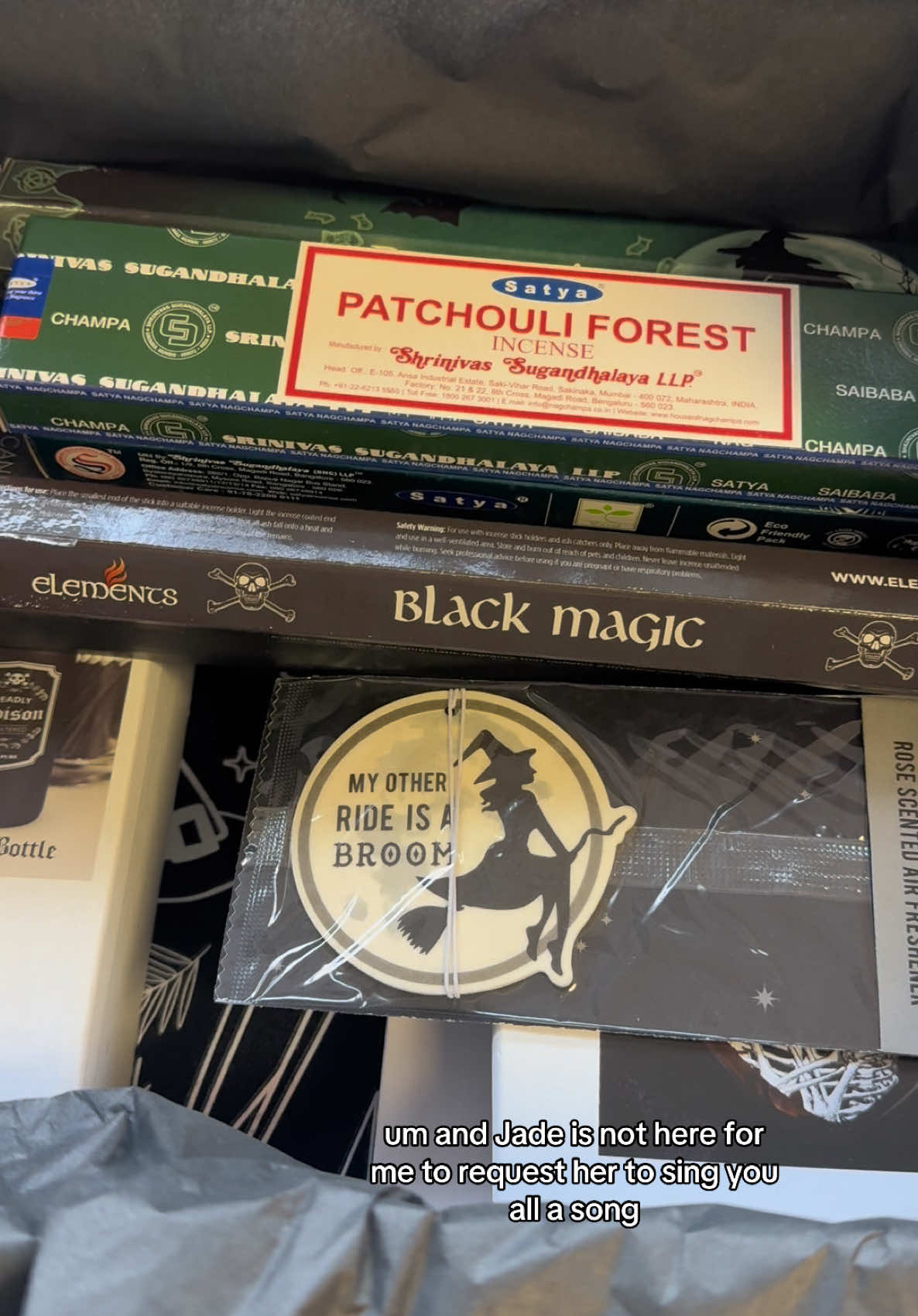 Double goth box? Sign me up 💃🏼 #witchyvibes #smallbusinesstiktok #witchyshop #foxandthebear #gothmysterybox #mysterybox #fyp #spiritualtiktok #SmallBusiness 