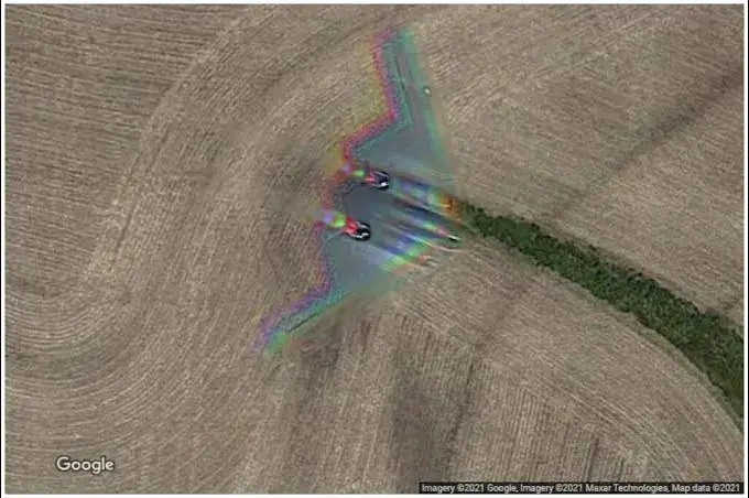 Aeronaves vistas por Google maps #googlemaps #aircraft #fighterjet #b2spirit #usa🇺🇸 #airforce #fyp 