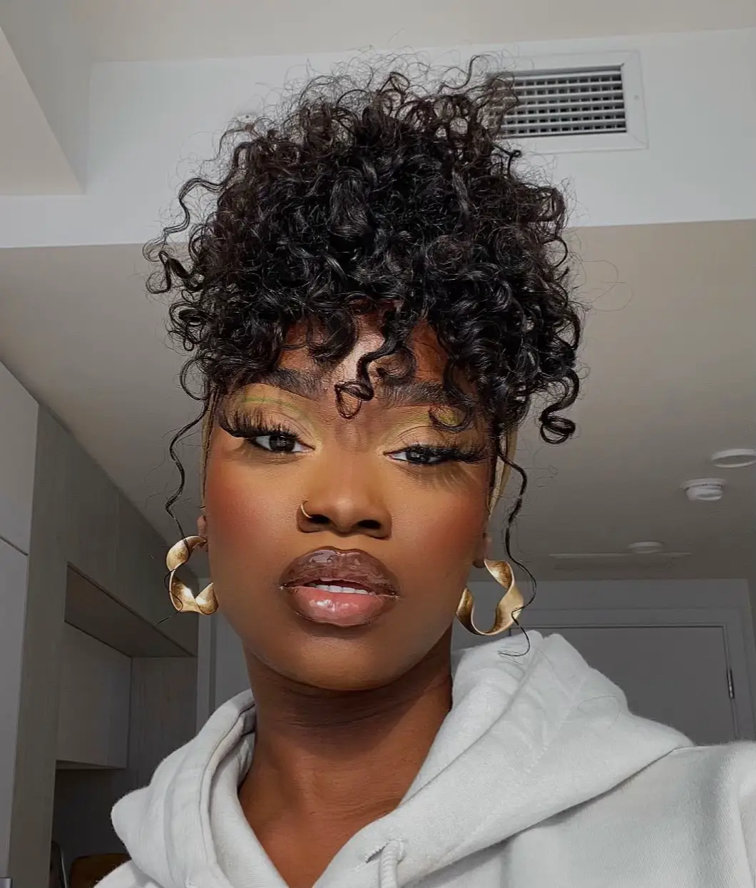 🍫🍪Ouu Wee🤪 forgot to post these… never too late • • • • • • • • • #chocolategirls #brownskingirl #curlyhairstyle #scarffashion #backtoschoolhair #backtoschoolhairstyles 