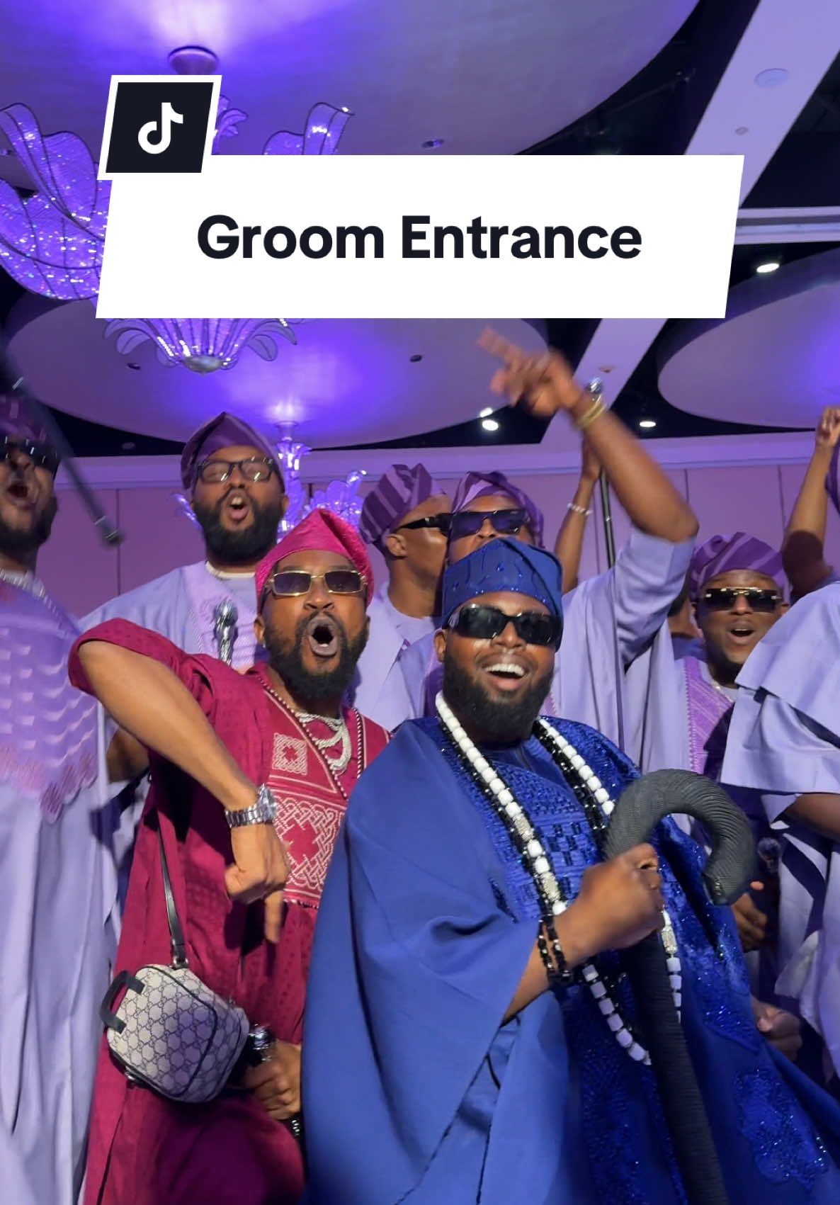 The Groom and his boys came in ready to party!! 🔥  #nigerianwedding #africanwedding #traditionalwedding #weddingentrance 