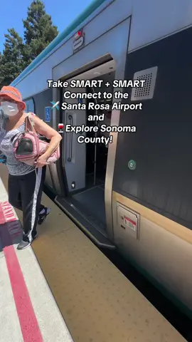 Take the train to catch your plane ✨seamlessly✨! 🚊✈️ Did you know SMART Connect can take you directly to the Santa Rosa Airport for less than a cup of coffee? Ditch your car and use Ride Pingo for your next flight, or to explore Sonoma County with family and friends.  #santarosa #sonomacounty #sanfrancisco #bayarea #publictransit 
