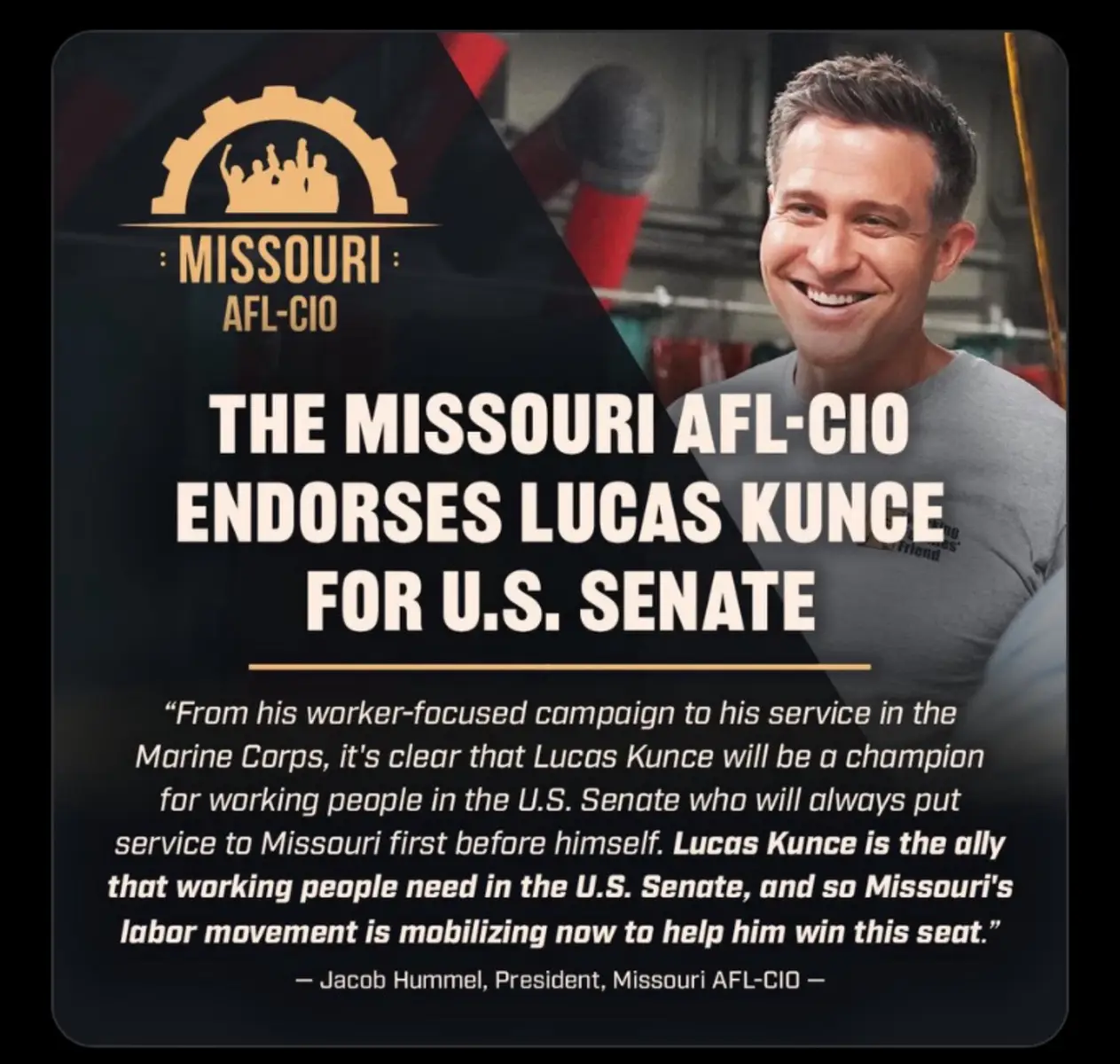 @Lucas Kunce #wevote #standup #speakout #freethought #senator #constitution #unitedstates #patriot #mycountry #myneighbors #protect #freedom #rights #america #quade #crystalquade #fight #advocate #Springfield #Missouri #access #springfieldmo #springfieldmissouri #vote #kunce #lucaskunce #voteblue #votetiktok #votedem #democrat #democrats #democratsoftiktok #vote2024 #missouri2024 #blue #bluewave #roevemberiscoming #reproductiverights #womensrights #womenempowerment #womensupportingwomen #womeningovernment #voteblue2024💙 #demsofmissouri #prochoice #humanrights #candidate #reproductivehealth #votingmatters #congress #senate  #governor #governorsrace #moleg #mopolitics #mofreedom #womenlead #womengovern #womenvote #kc #kcmo #stl #stlouis #columbiamo  #education #publichealth #safety #health #healthcare #healthjustice #womensrights #womenempowerment   #💙💙   #governor #governorsrace #moleg #mopolitics #mofreedom #lgbtq #lgbtqia #lgbt🌈 #lgbt🏳️‍🌈 #lgbtq🏳️‍🌈 #transrights #downballot #votedownballot  #mobilize #votetiktok #politics #politicstiktok #harris #womenforharris #harriswalz #harris2024  #💙💙💙