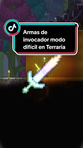 Mejores armas de invocador del modo difícil en Terraria 👑 #tutorial #streamer #pc #android #fyp 