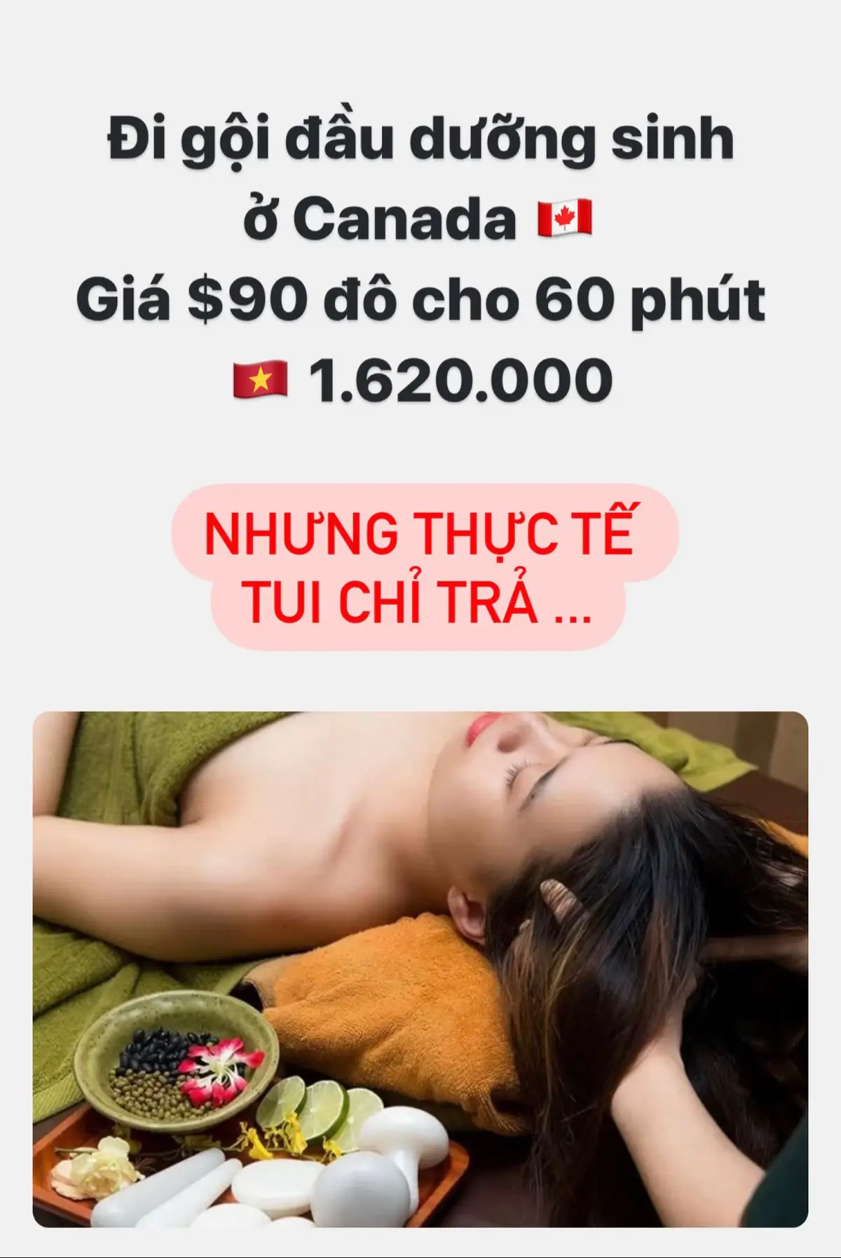 Mỗi lần sử dụng dịch vụ gội đầu, massage thì tui phải trả bao nhiêu tiền? #cuocsongcanada #vyvlog🇨🇦 #goidauduongsinh #baohiem 