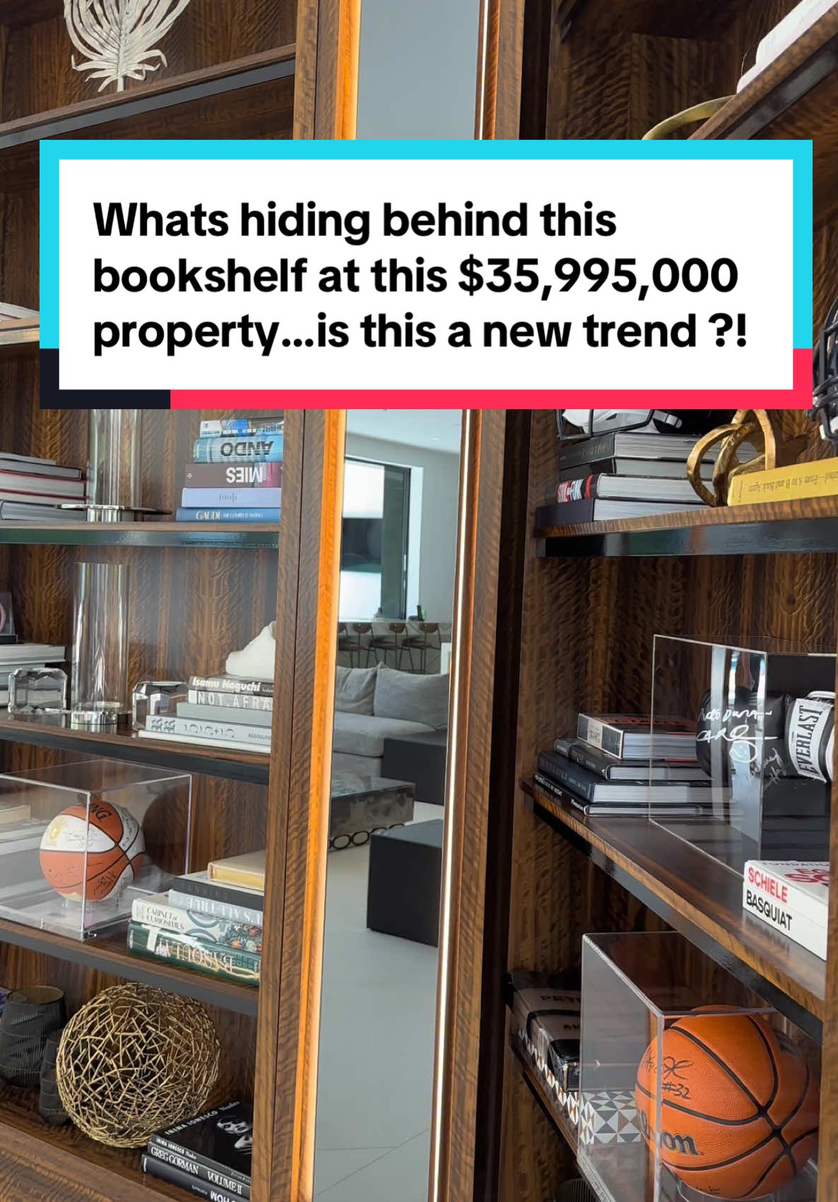 What’s hidden behind this bookshelf.🤭🙈😊🍿🎬 How fun and gorgeous at this new listing in the flats of Beverly Hills. Contact for listing details.🏡