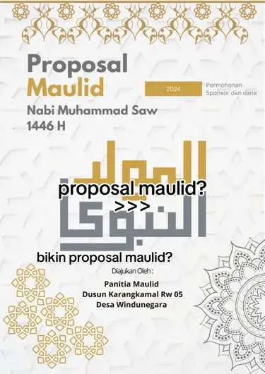 #proposal #maulidnabi #sholawat 