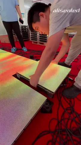 My customer’s floor LED display is ready for shipment#alisenled #ledfloor #ledfloor 